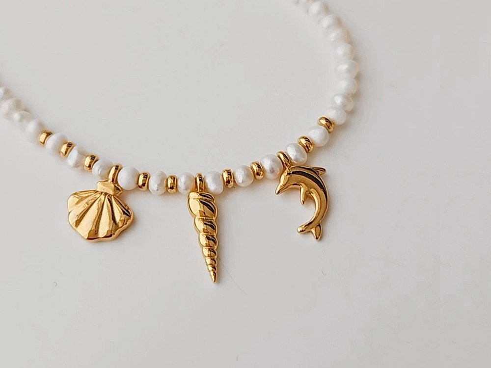 Seashell & Dophin Pendants