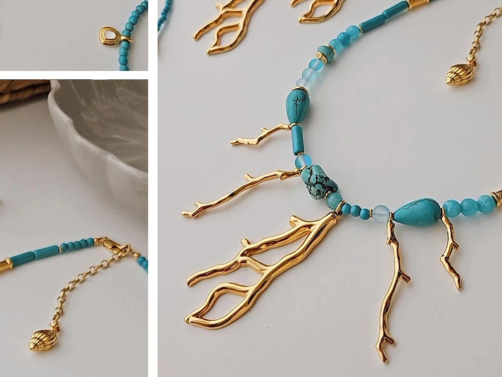 Coral Charm Necklace