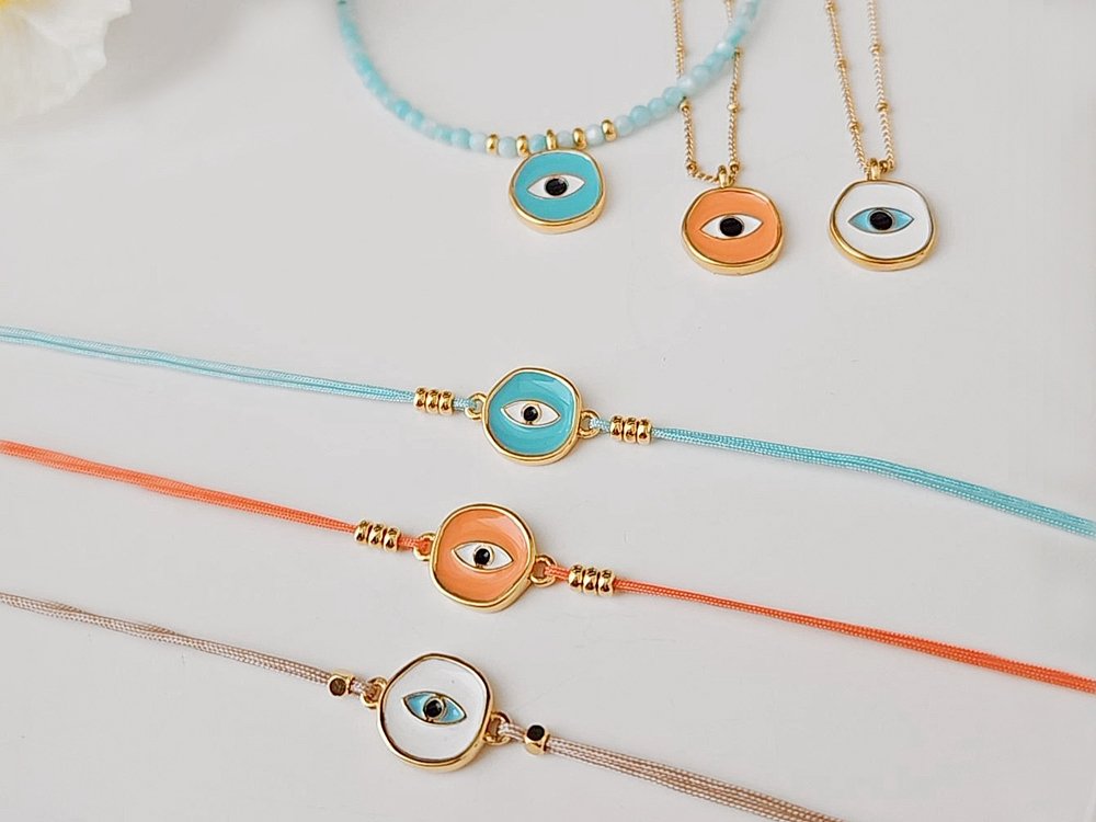 Organic eyes with enamel