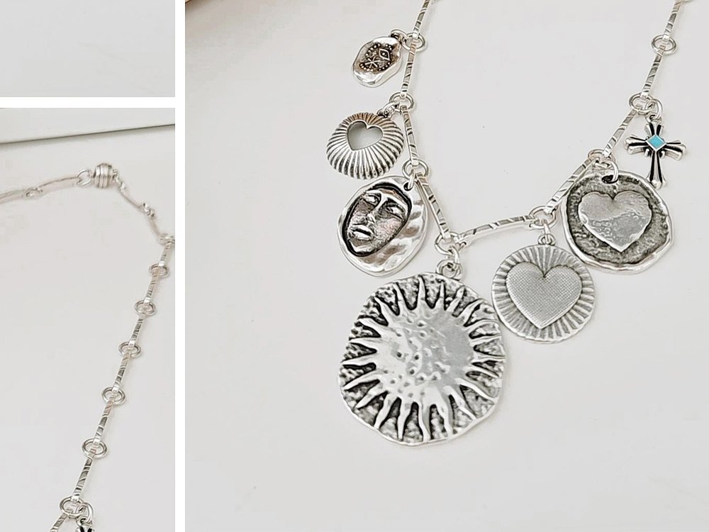 Necklace with Dazzling Charms