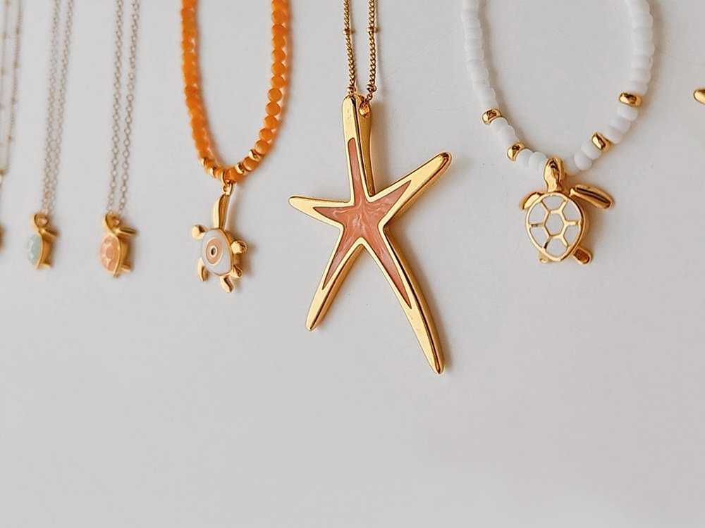 Starfish & Turtles Pendants