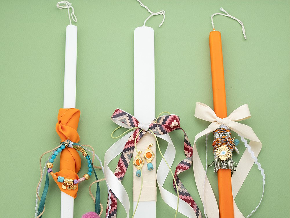 Λαμπάδες με Κοσμήματα