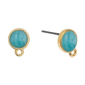 Σκουλαρίκι καστόνι fb SS34 με 1 κρικάκι καρφι τιτα