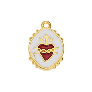Μοτιφ φυλαχτό Ιερή Καρδιά κρεμαστό