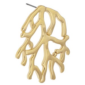 Σκουλαρίκι κοράλι με pin τιτανίου