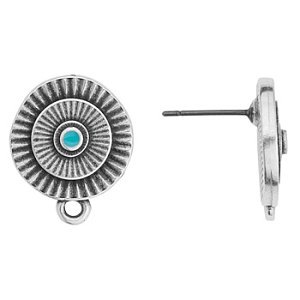 Σκουλαρίκι κύκλος με κρικάκι και pin τιτανίου