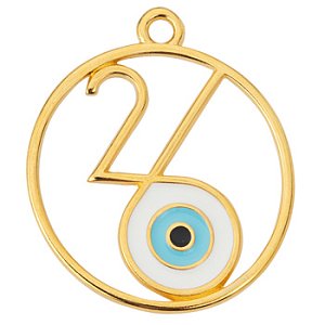 Round pendant No.26 with eye