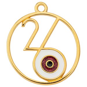 Round pendant No.26 with eye