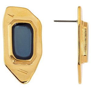 Polygon earring with titanium pin