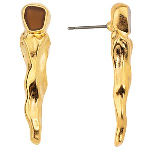 Earring with titanium pin