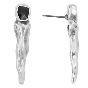 Earring with titanium pin