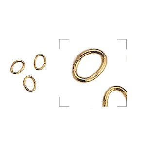 Κρικάκι ορειχ. οβάλ εξ. 3x4mm-0.6mm