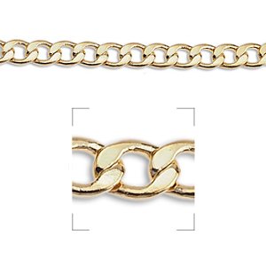 Αλυσίδα ορειχ. ταυτότητα classic 3.4mm