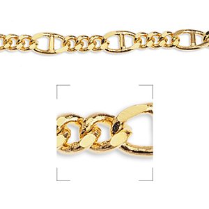 Αλυσίδα ορειχ. ταυτότητα αγκράφα 3.75mm