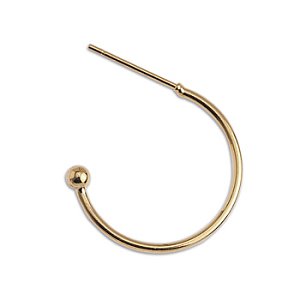 Σκουλ. κρίκος ορειχ. 1.2x20mm με μπίλια καρφι inox