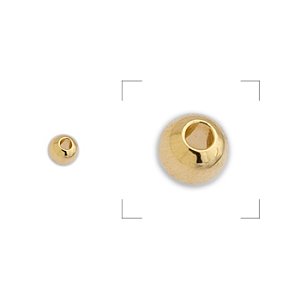 Brass bead 2.9x3.4mm Φ1.3mm