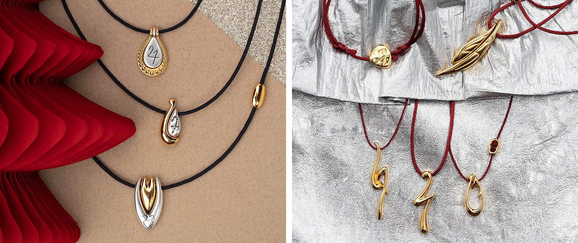 Wholesale statement bijoux 2027 with metal lucky charms, number motifs and festive jewelry components for seasonal collections