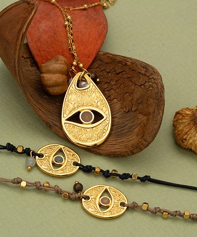 gold plated evil-eye charms wholesale