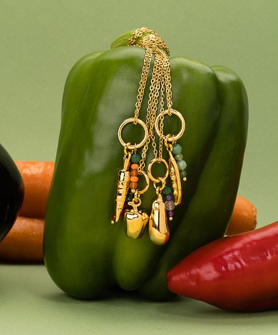 b2b charms in vegetable form for jewelry professionals